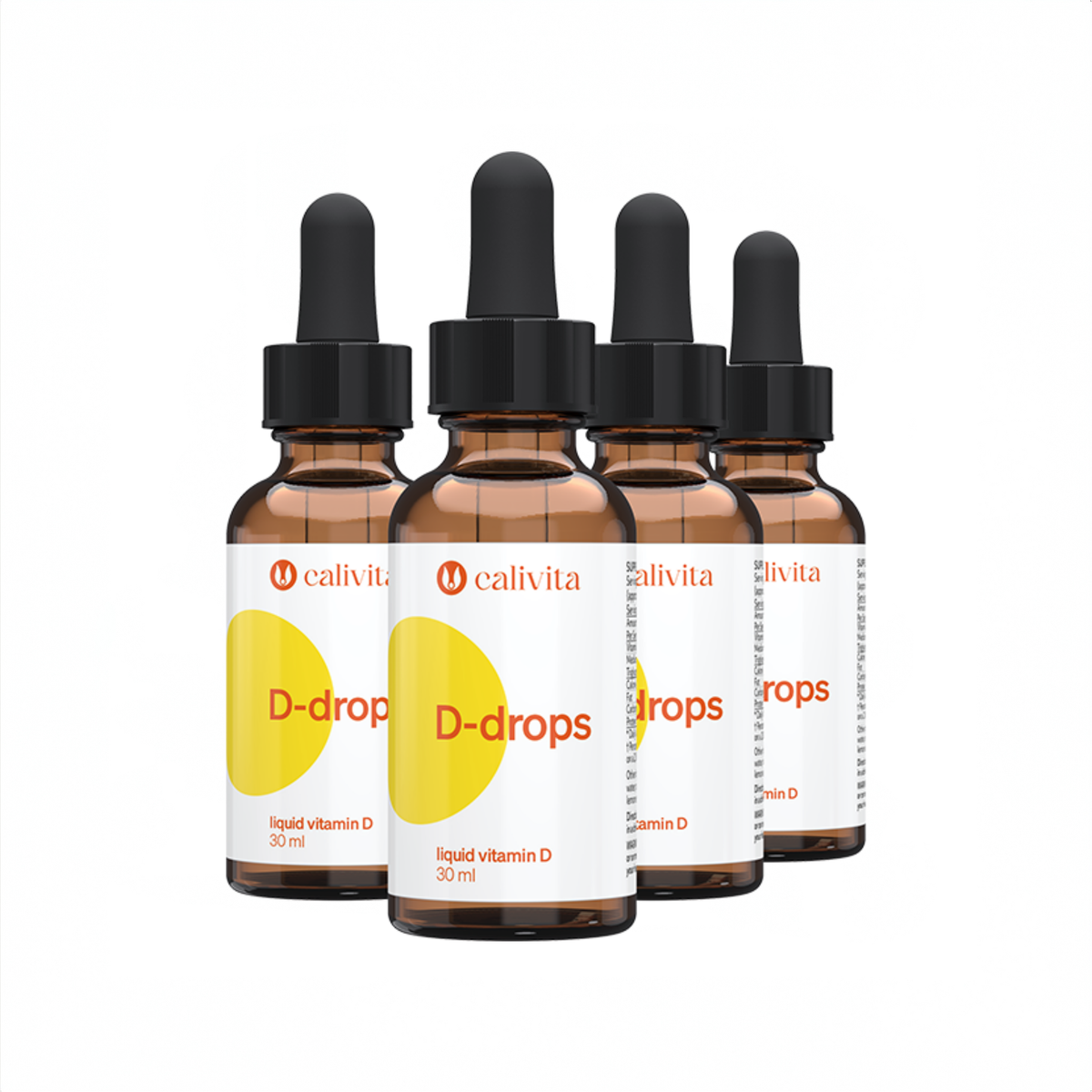 Calivita D-vitamin-cseppek D-drops 4×30 ml-es családi csomag