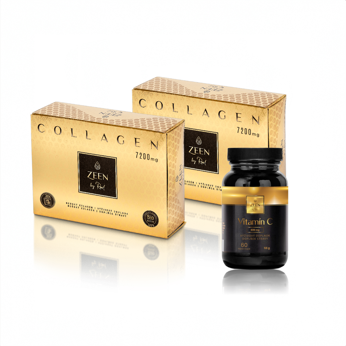 ZEEN 2x Collagen Lemmon 7200 mg C-vitaminnal ajándékba