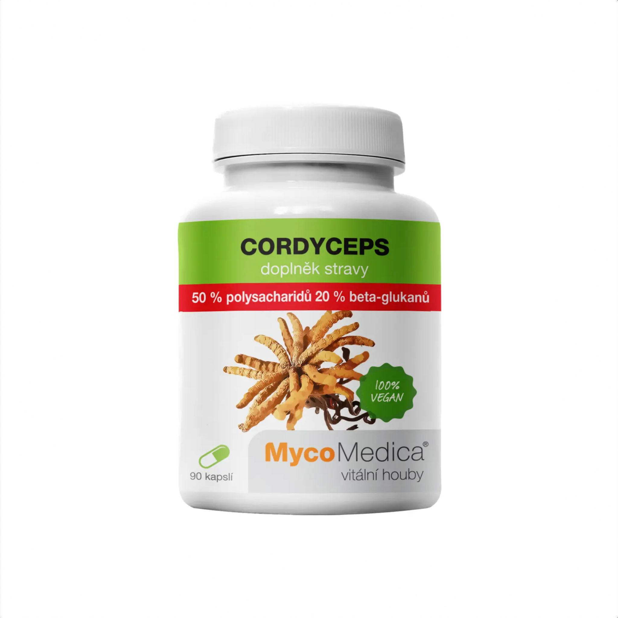 MycoMedica Cordyceps 50%, 90 növényi kapszula