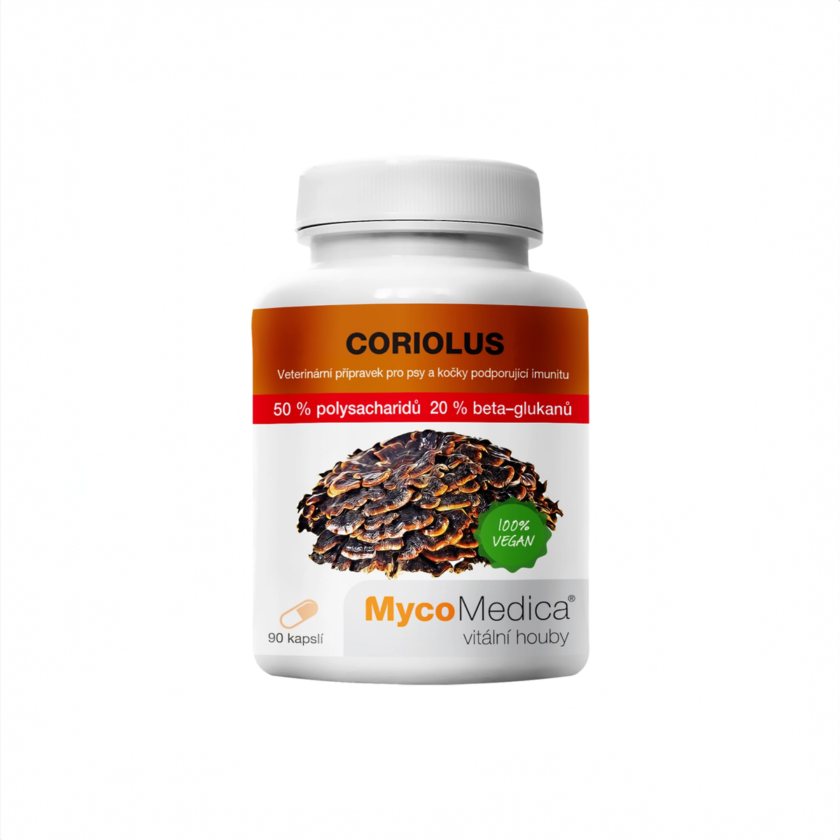 MycoMedica Coriolus 50% 90 vegetable capsules