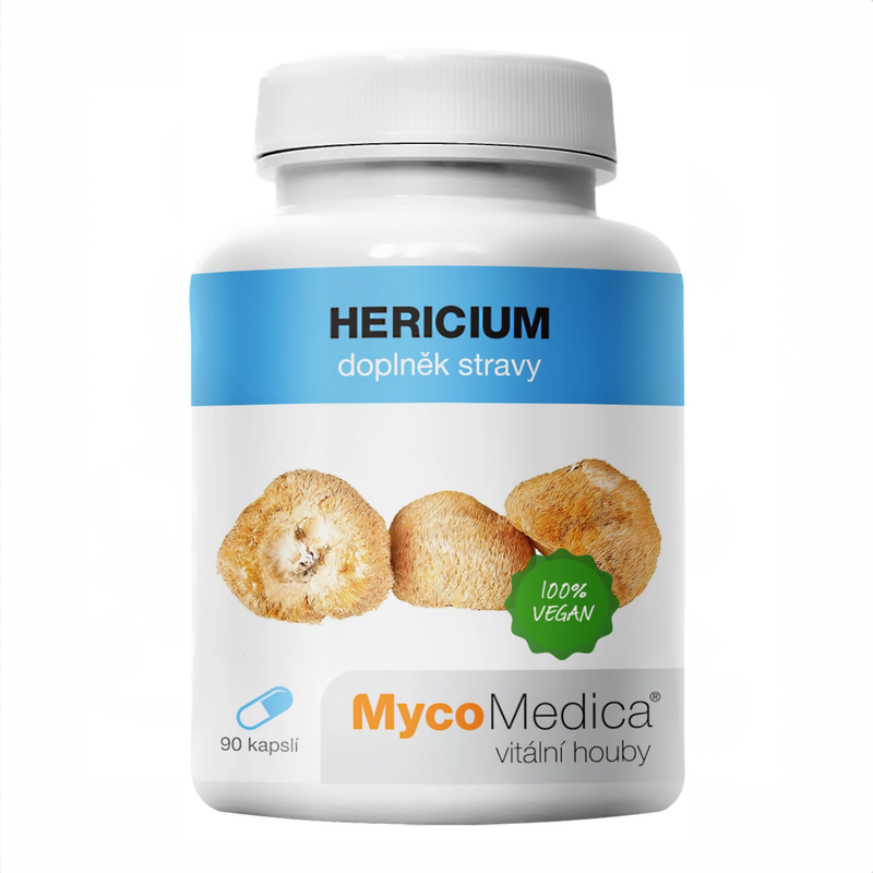 MycoMedica Hericium (süngomba) 30% – 90 növényi kapszula