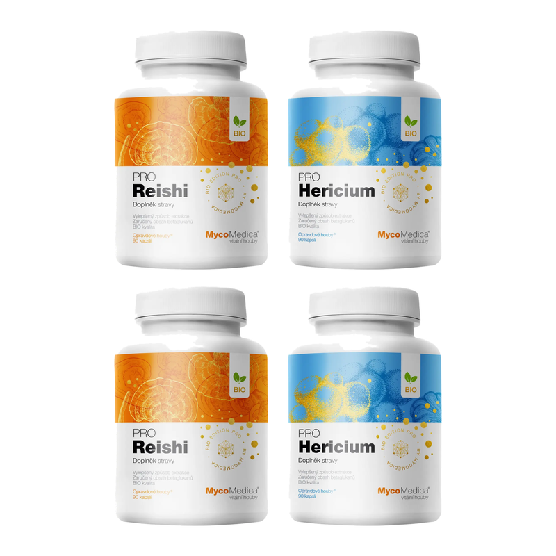 MycoMedica Reishi PRO a Herícium PRO